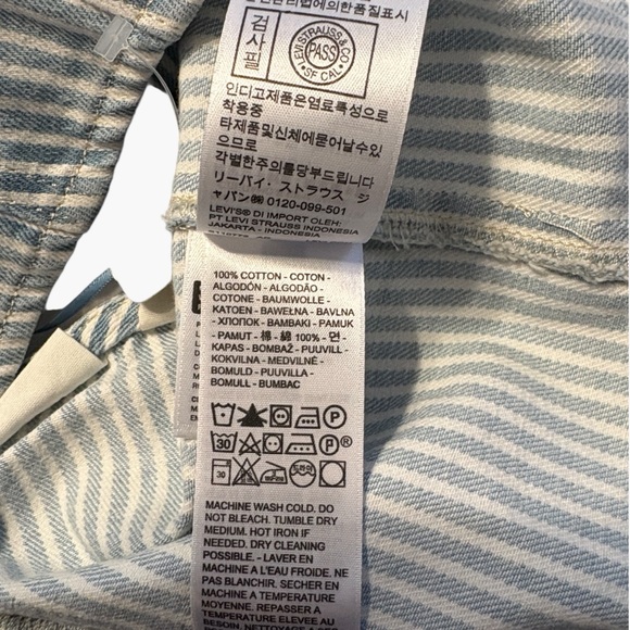 Levis Bria Woman's Denim Corset Halter Top Size Large Festival Summer Party NWT - Picture 10 of 12